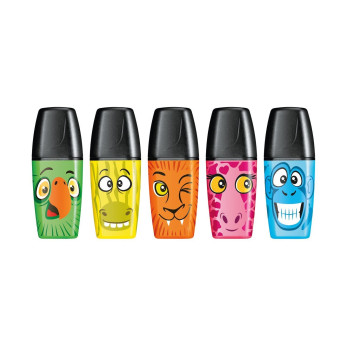 Набор текстовыделителей Stabilo Boss Mini Funnimals, 5 шт.