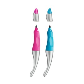 Ручка-роллер Stabilo Easyoriginal Metallic для левшей, синие чернила