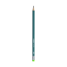 Чернографитный карандаш Stabilo Pencil 160 HB с ластиком