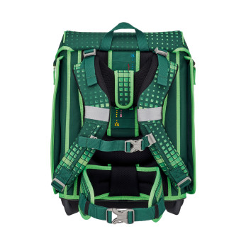 Ранец Ergoflex Max Buttons Зеленое поле